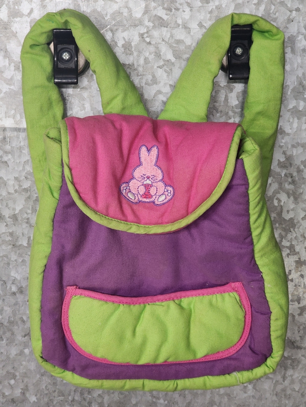Madame Alexander 18" Doll "Baby On The Go" Backpack Bunny Pink 2009